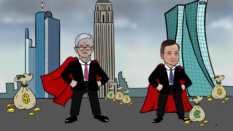 25_Draghi und Powell Notenbank